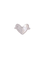 NVR Women's Stylish Latest Silver Plated Ring With Ad Stones | Grocsy