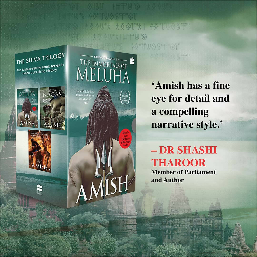 The Shiva Triology Boxset of 3 Books - The Immortals of Meluha by Amish Tripathi | Grocsy