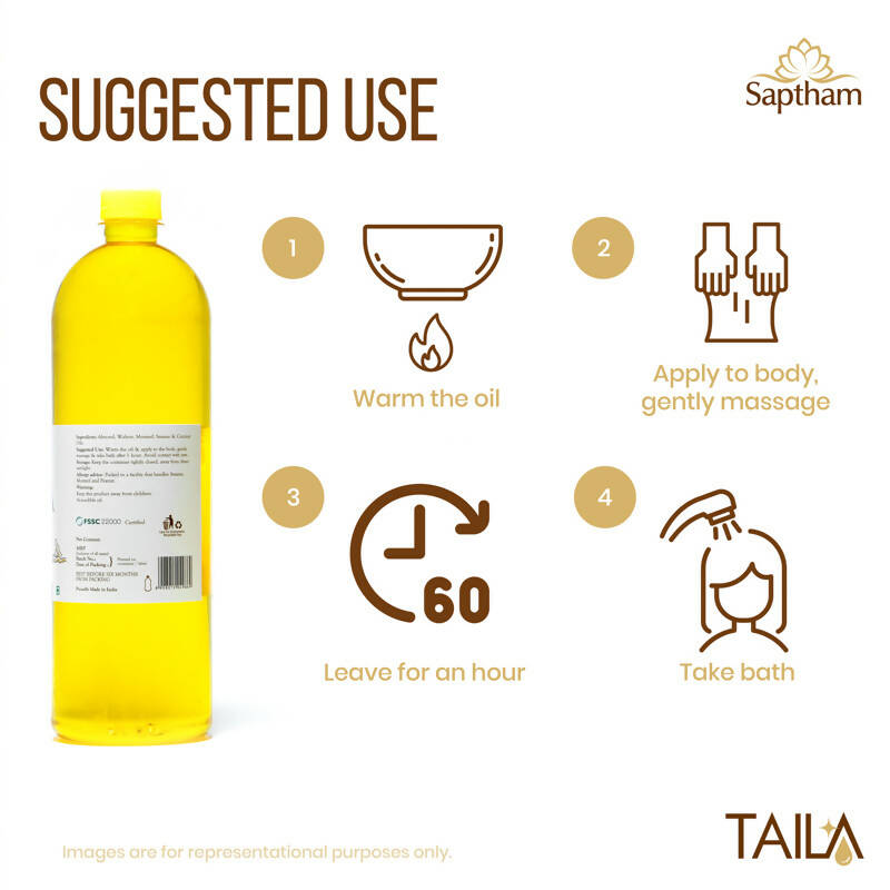 Saptham Taila 100% Natural Body Massage Oil | Grocsy