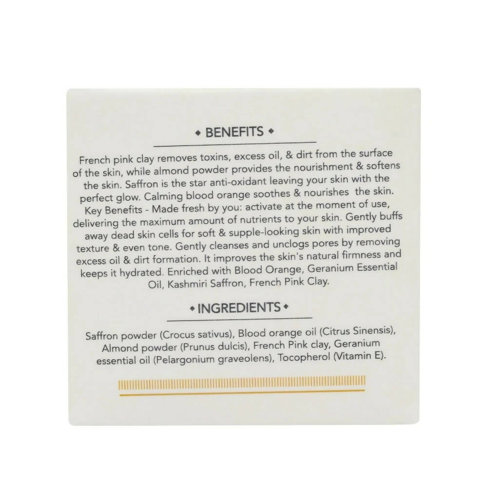 Februus Organics Blood Orange & Saffron Facial Scrub | Grocsy