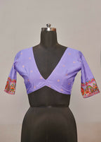Joban Fashion Faux Chiffon Light Weight SareeLight Purple Colored With Zari Border Saree | Grocsy