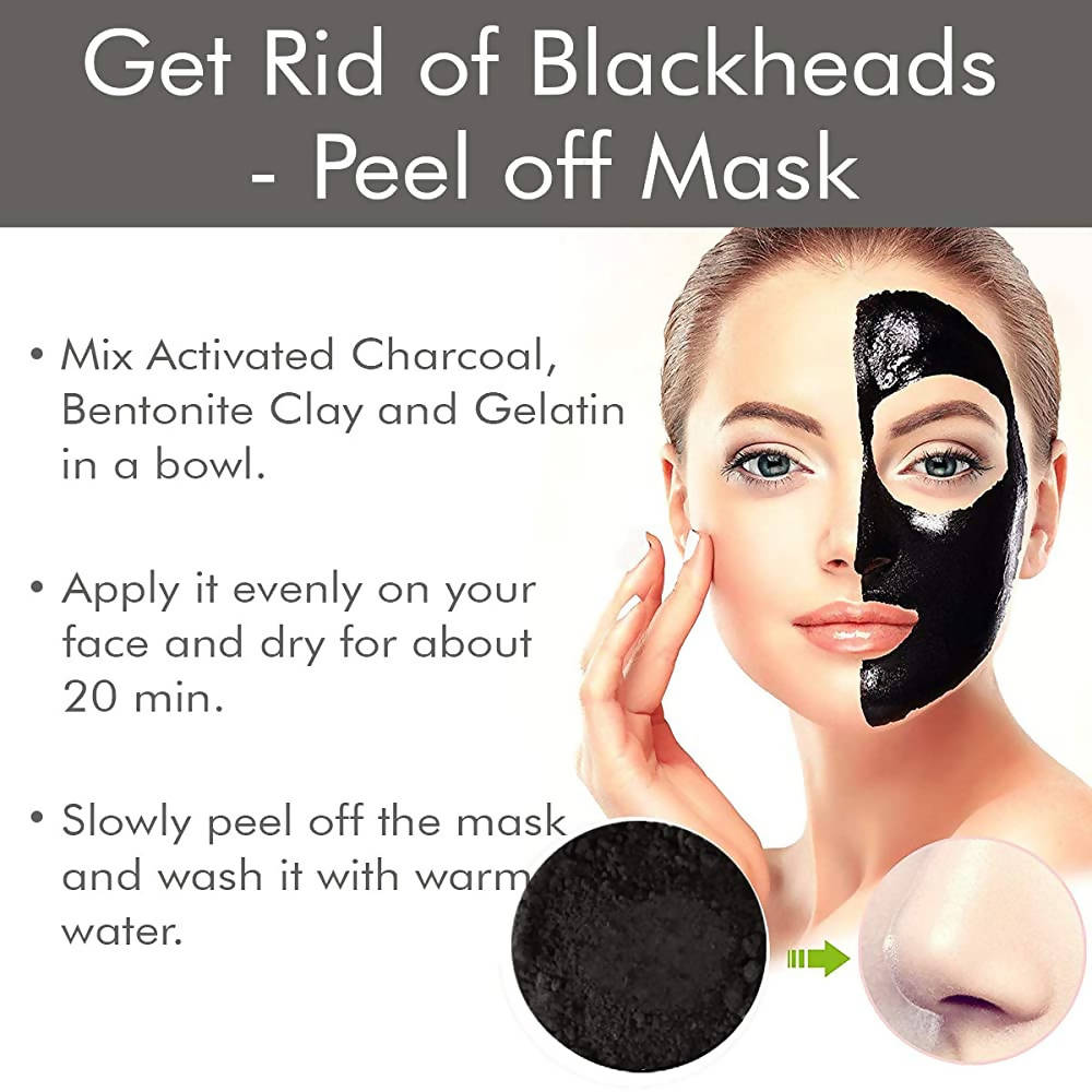 NutroActive Activated Charcoal Powder for Face Pack | Grocsy