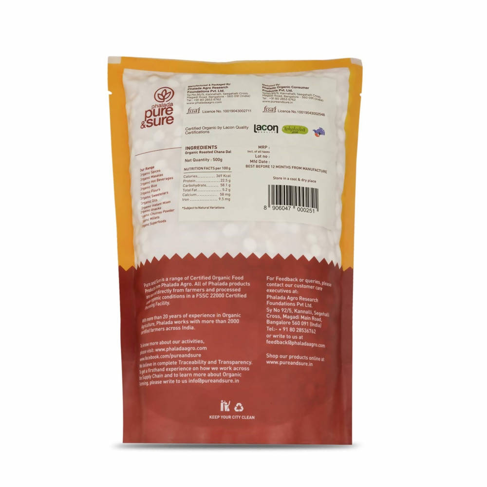 Pure & Sure Roasted Chana Traditional Organic Pulses | Grocsy