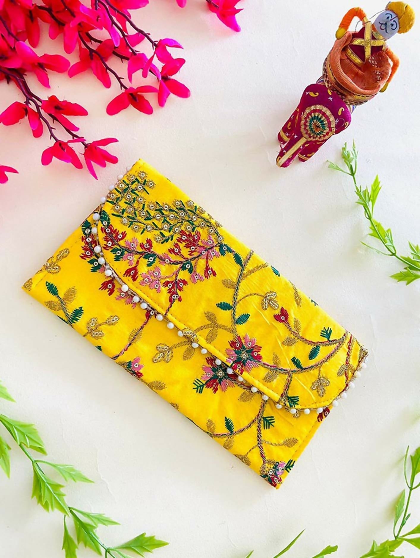 Joban Fashion Bridal Purse - Yellow | Grocsy