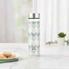 Borosil Artisan Series Wide Mouth Glass Bottle with Metal Lid - Vista | Grocsy
