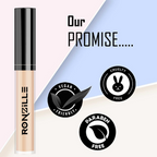 Ronzille Hd Finish Full Coverage Liquid Concealer - Medium Beige 02 | Grocsy