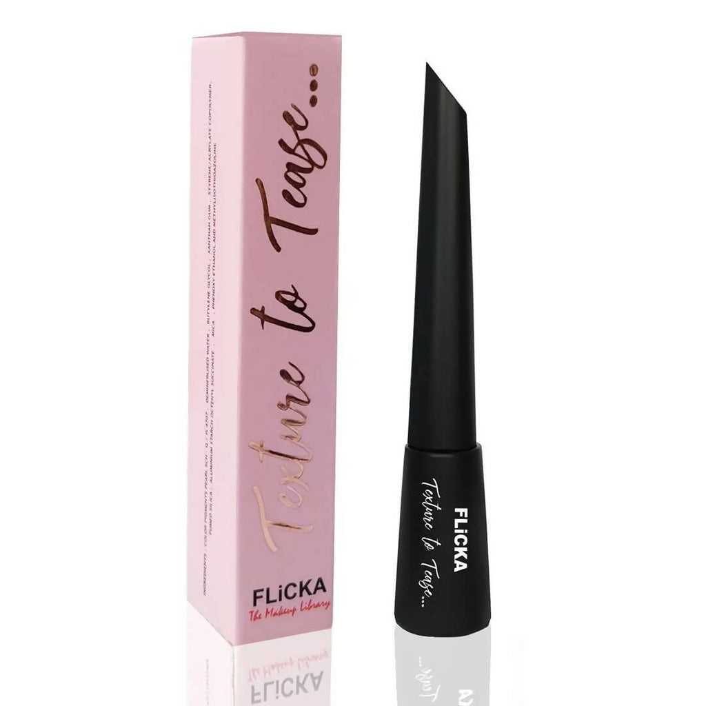 FLiCKA Texture to Tease Eye Pencil Liquid Eyeliner Black | Grocsy