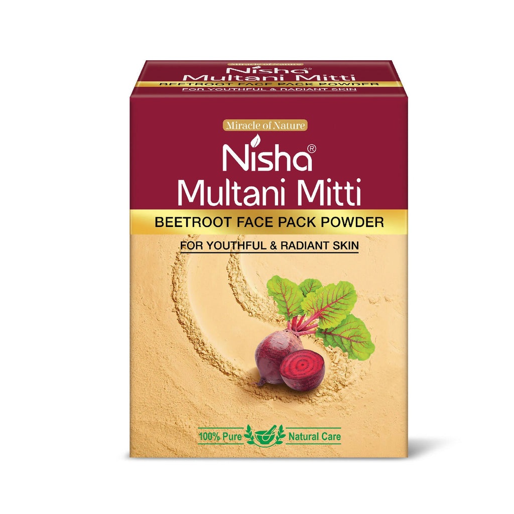 Nisha Beetroot Multani Mitti for Face |Skin Brightening Face Pack | Grocsy