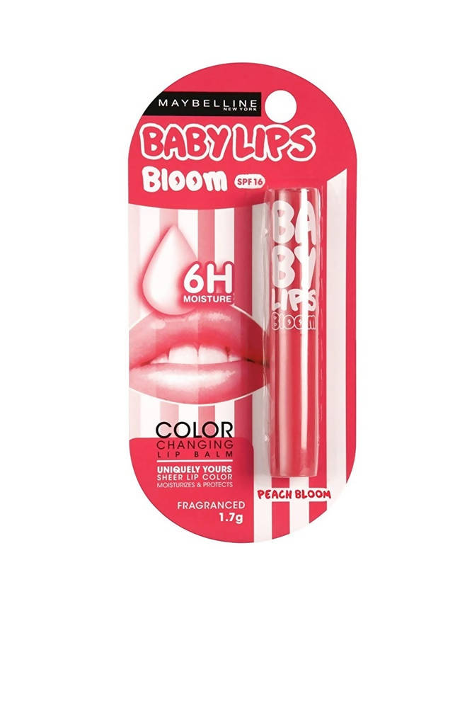 Maybelline New York Baby Lips Peach Bloom Lip Balm | Grocsy