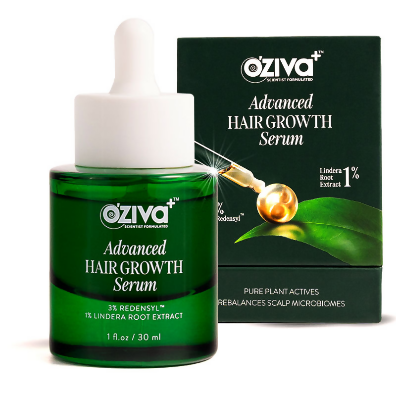 Oziva Advanced Hair Growth Serum to Rebalance Scalp Microbiome | Grocsy
