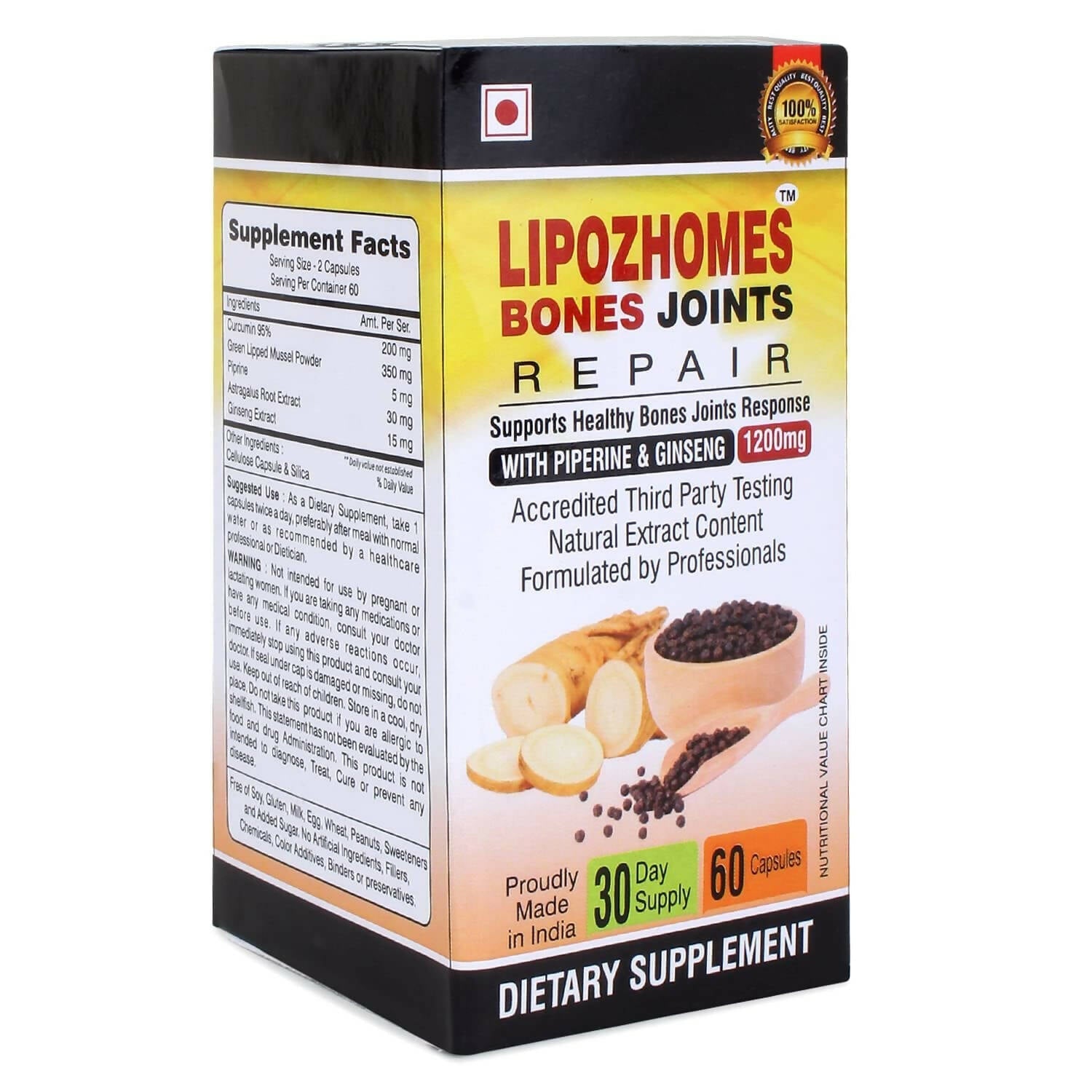 Navchetana Kendra Lipozhomes Bones and Joint Repair Capsules | Grocsy