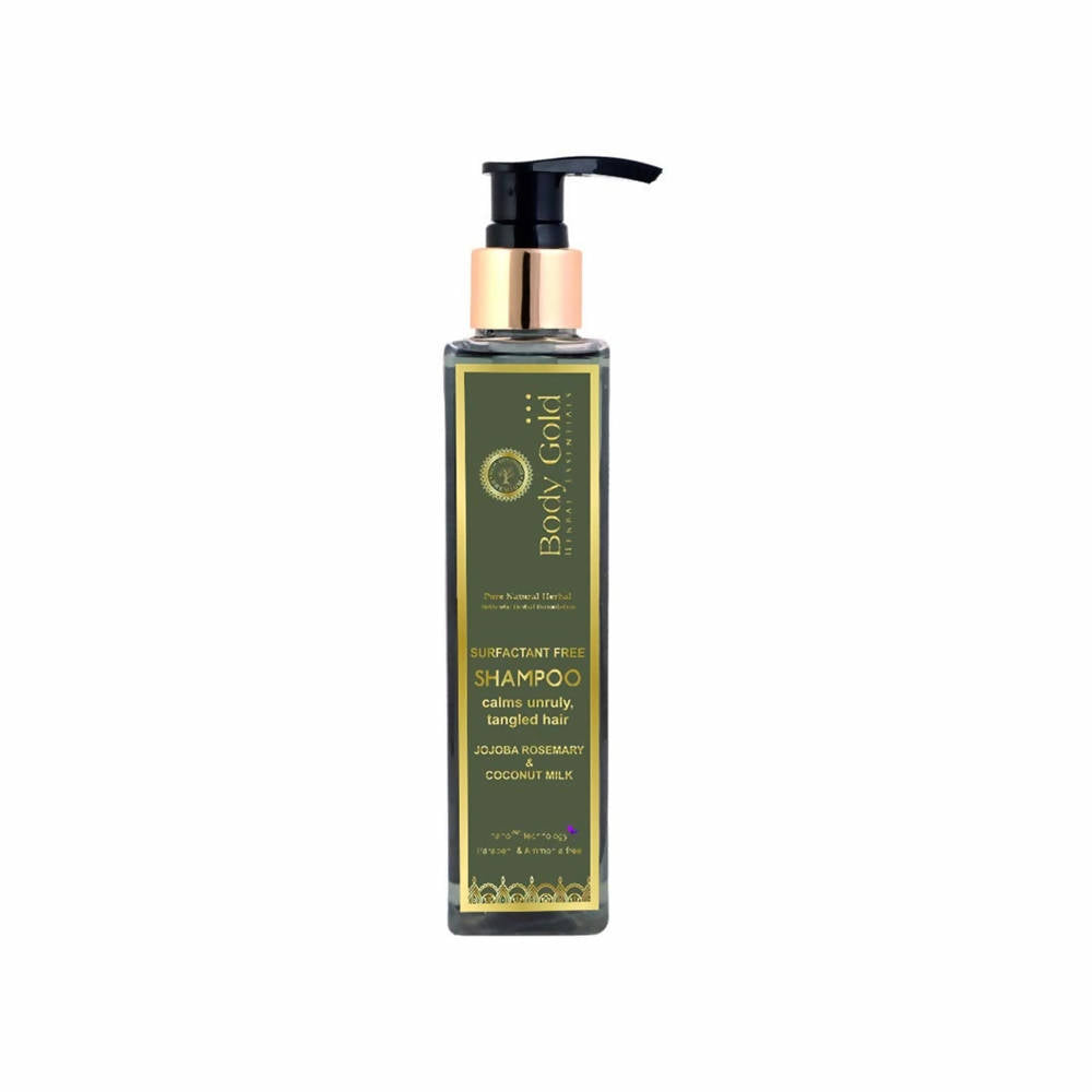 Body Gold Shampoo Clams Unruly Tangled Hair With Jojoba Rosemary & Coconut Milk | Grocsy