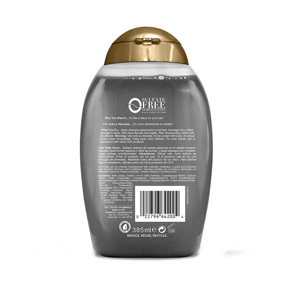 OGX Purifying Charcoal Detox Shampoo | Grocsy