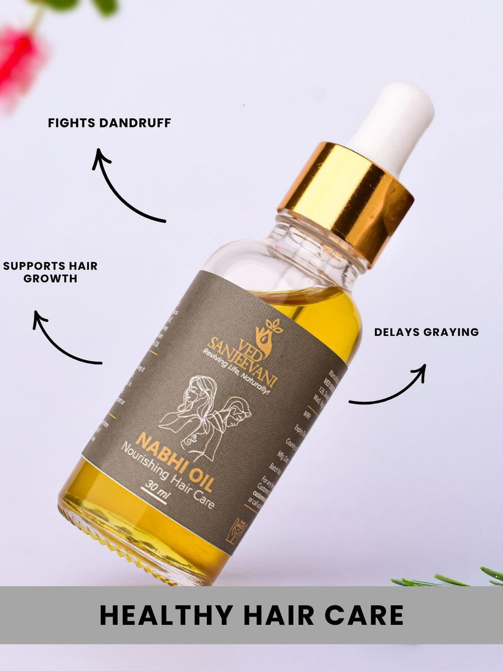 Ved Sanjeevani Nourishing Hair Care Nabhi Oil | Grocsy