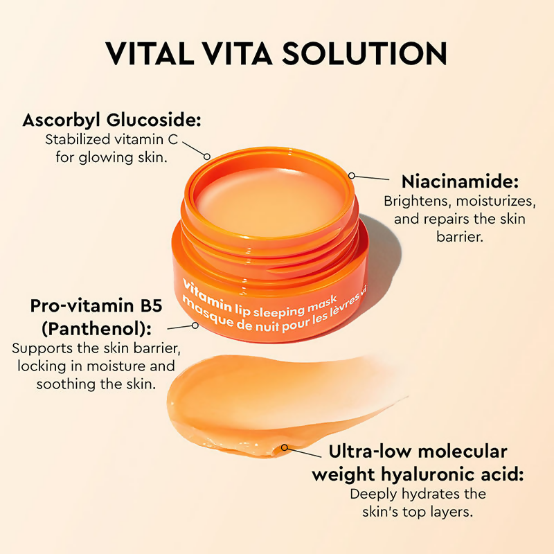 The Face Shop Vitamin C Lip Sleeping Mask | Grocsy