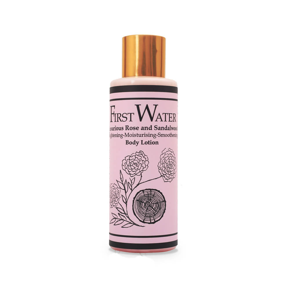 First Water Luxurious Rose And Sandalwood Body Lotion | Grocsy