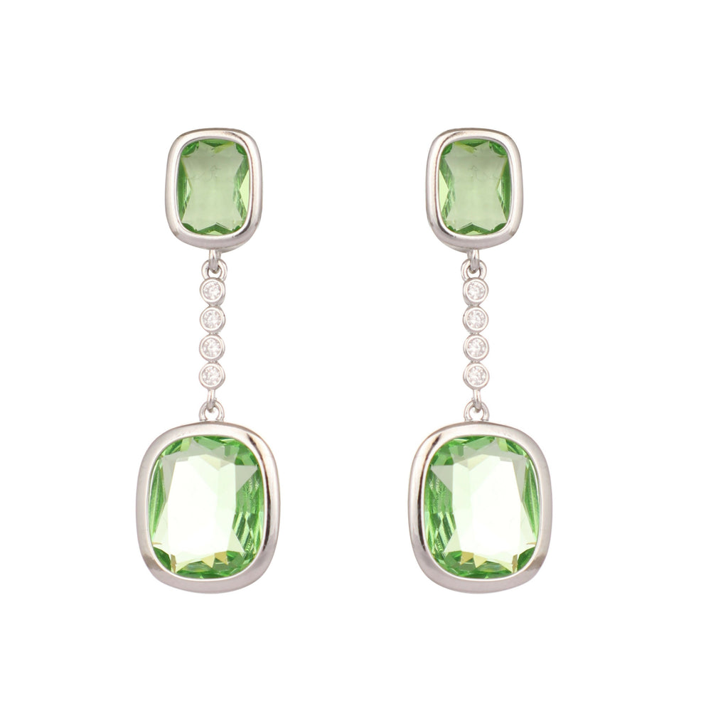 Nuyug Green Luxe Cascades Anti Tarnish Earrings | Grocsy