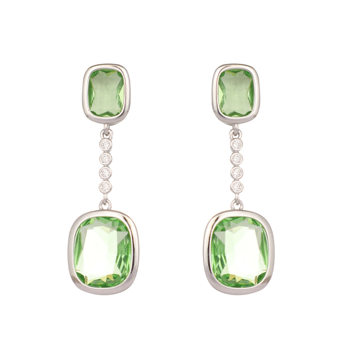 Nuyug Green Luxe Cascades Anti Tarnish Earrings | Grocsy