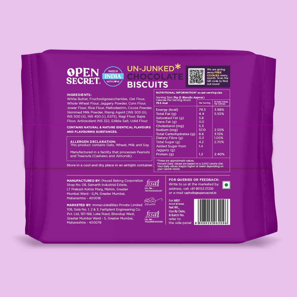 Open Secret Un-Junked Chocolate Biscuits | Grocsy