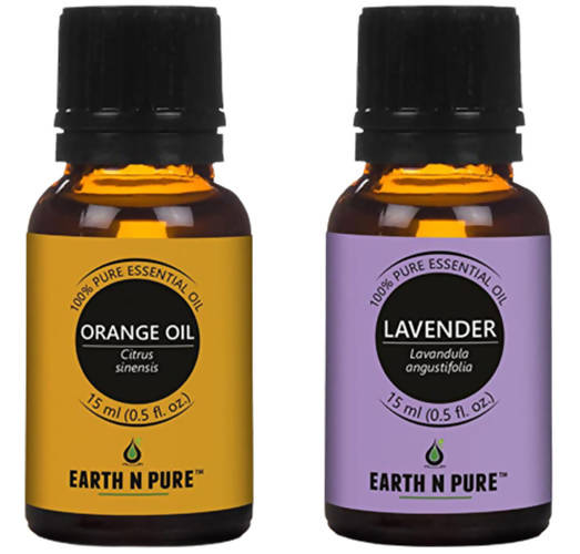 Earth N Pure Lavender & Orange Essential Oils | Grocsy
