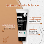 The Derma Co 1% Hyaluronic Hydrating High Coverage Foundation With SPF 40 PA+++ - 02 Nude - Limited Time Offer | Grocsy