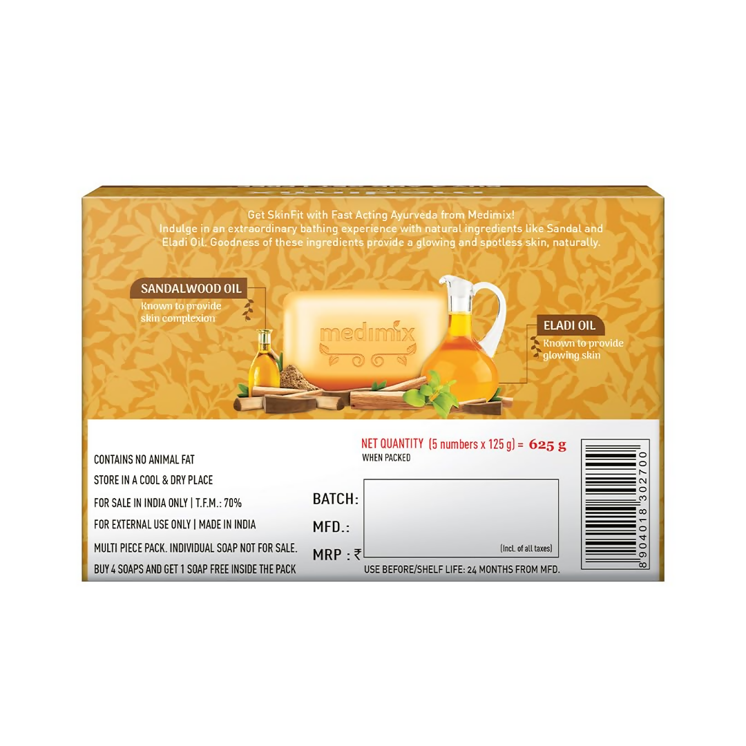 Medimix Ayurvedic Sandal Bathing Soap With Eladi Oil | Grocsy