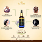 Tamas Pure Ayurveda 100% Organic Lavender Essential Oil India - USDA Certified Organic | Grocsy
