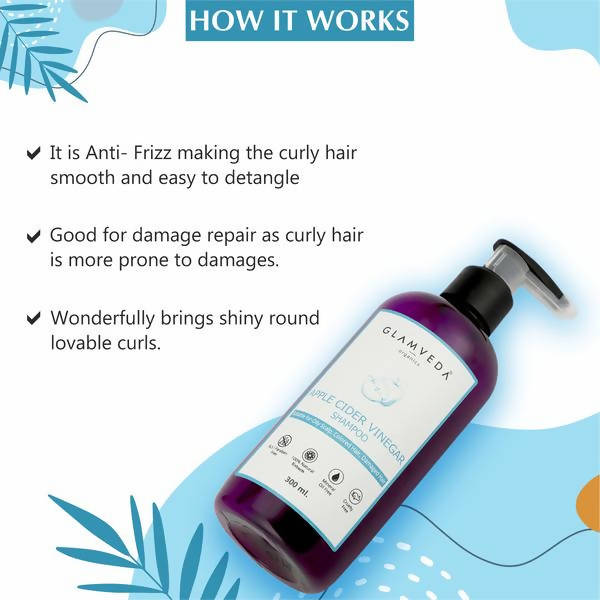Glamveda Apple Cider Vinegar Shampoo | Grocsy