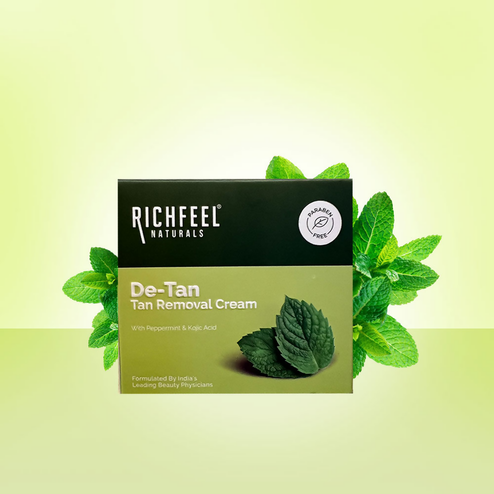 Richfeel De-tan Cream Natural Tan Removal Face Pack | Grocsy