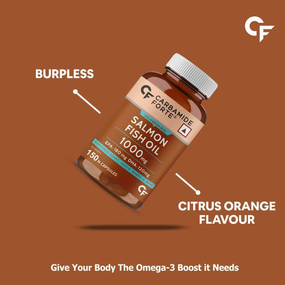 Carbamide Forte Salmon Fish Oil Omega 3 Capsules | Grocsy