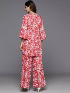 Ahalyaa Women's Traditional Wear Co-ods - Red | Grocsy