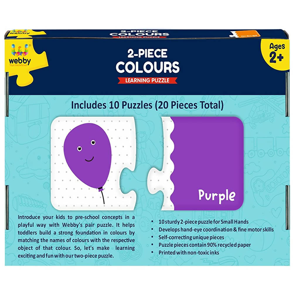 Webby Colors 2 Pieces Learning Pack Jigsaw Puzzle For Kids | Grocsy