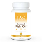 TAC - The Ayurveda Co. Omega 3 Fish Oil Soft Gel Capsules | Grocsy