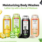 Mamaearth Charcoal Moisturizing Body Wash with Activated Charcoal & Energizing Mint for Skin | Grocsy