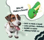Foodie Puppies Caterpillar Crinkle Squeaky Plush Dog Toy | Grocsy