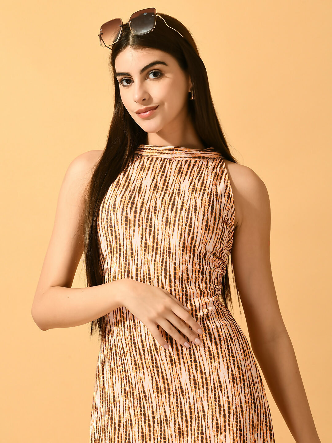 Myshka Women's Multi Bodycon Party Dress | Grocsy