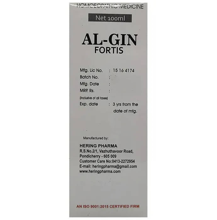 Hering Pharma Al-Gin Fortis (Alfalfa with Ginseng) Tonic | Grocsy