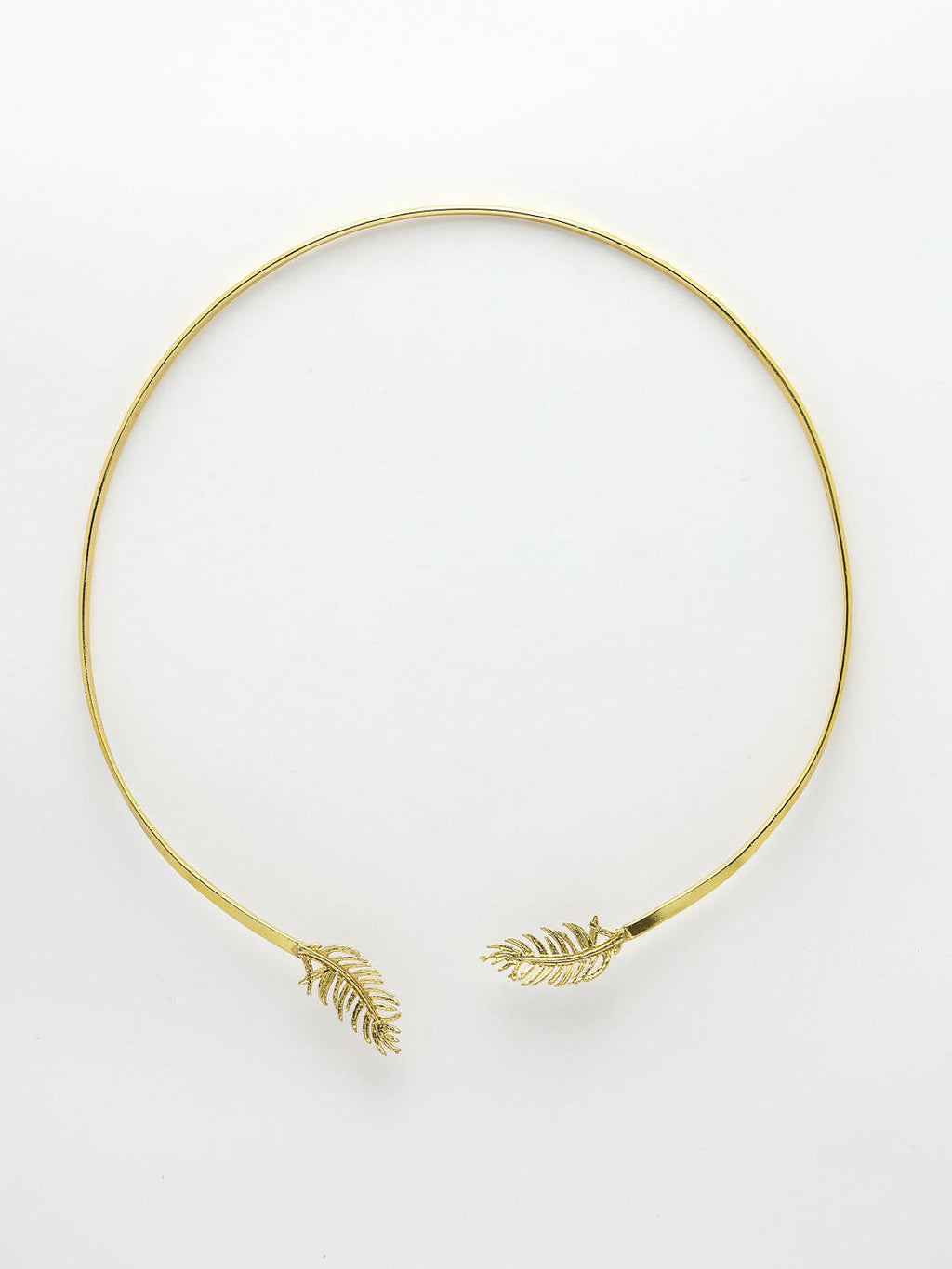 NVR Women Gold-Polished Circular Choker Necklace | Grocsy
