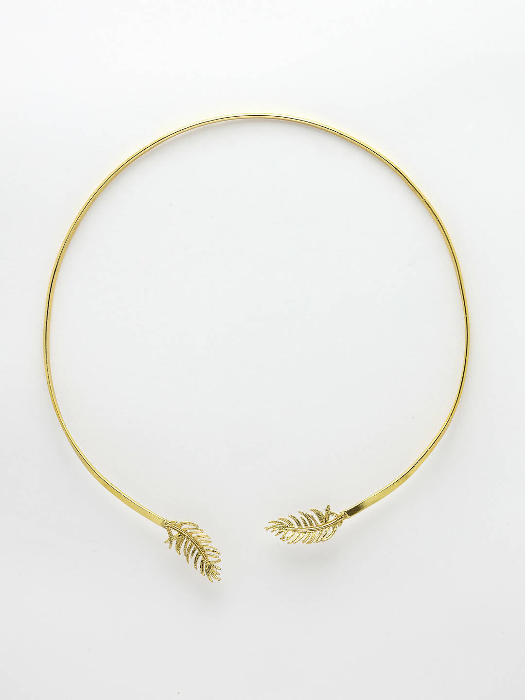 NVR Women Gold-Polished Circular Choker Necklace | Grocsy