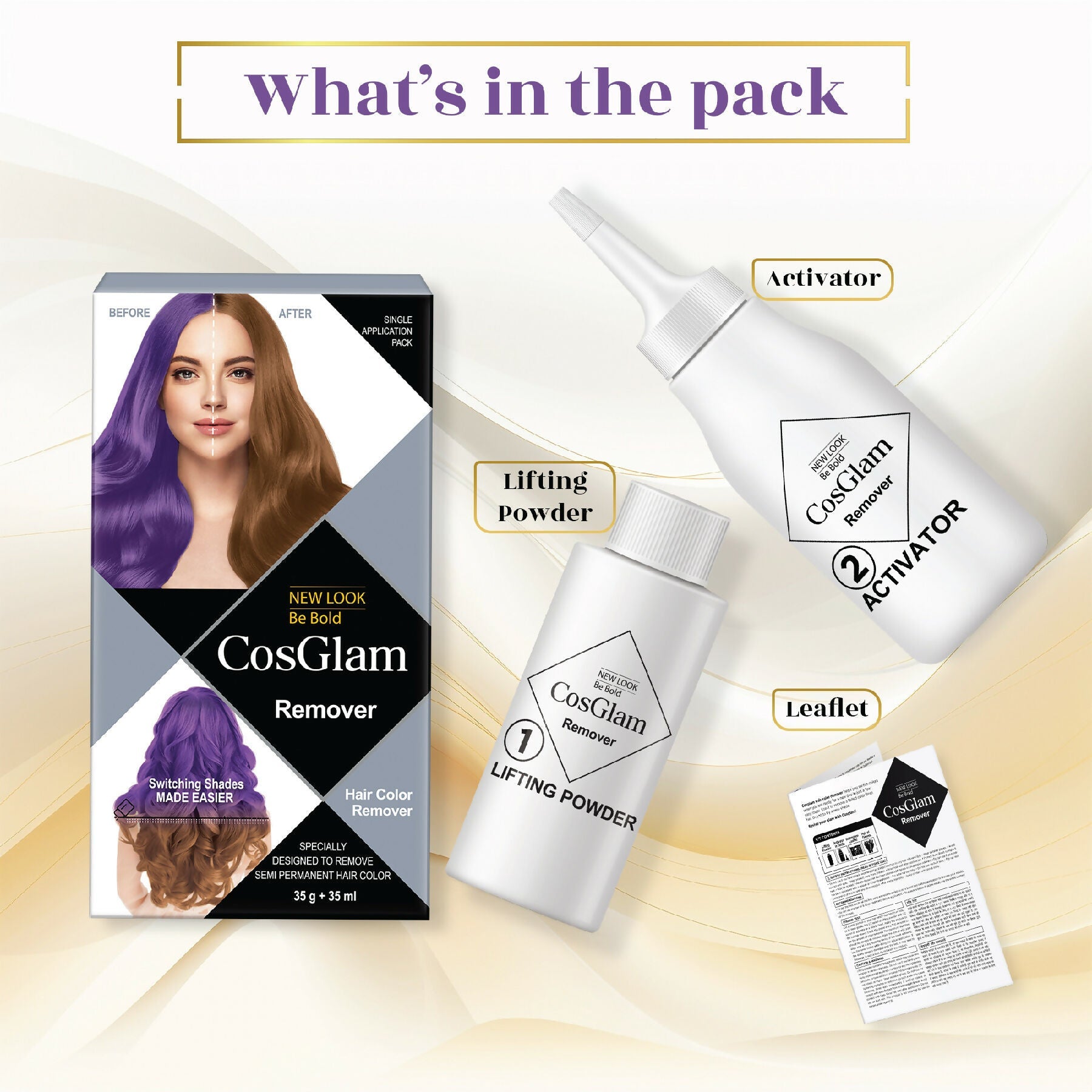 Cosglam Hair Highlighter Remover - White | Grocsy