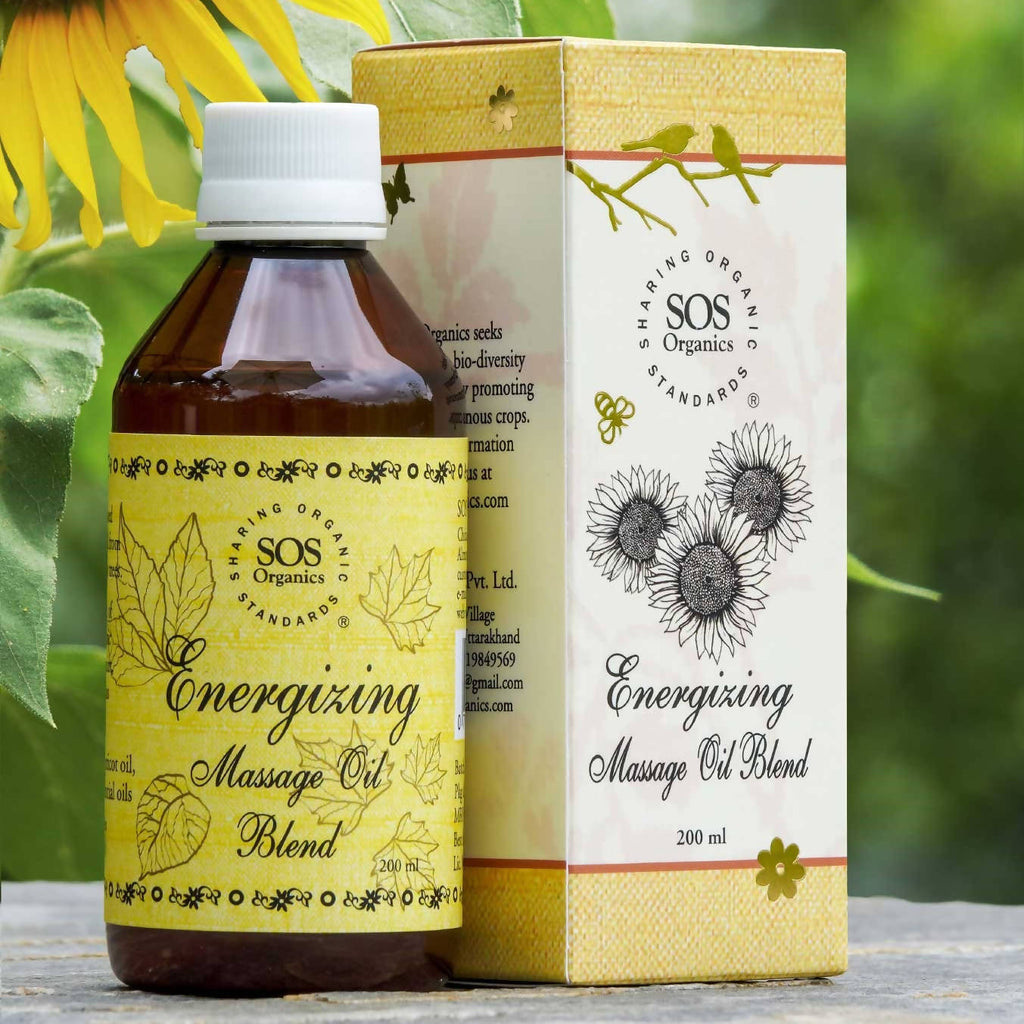 SOS Organics Energizing Massage Oil Blend | Grocsy