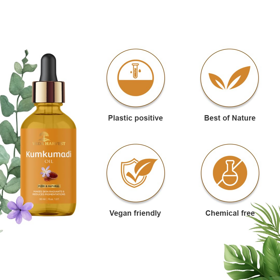 Veda Harvest Kumkumadi Oil For Glowing Skin | Grocsy