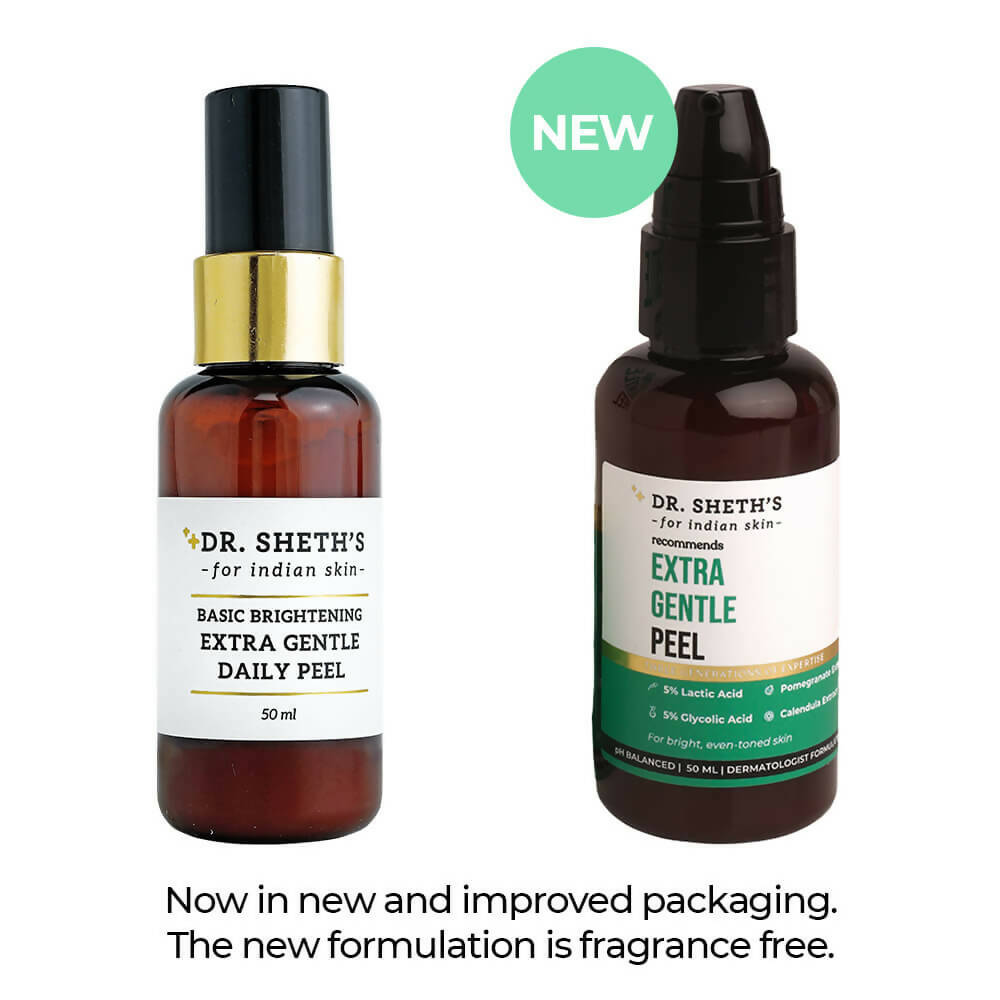 Dr. Sheth's Extra Gentle Peel With 10% AHA, For Even-Toned & Bright Skin, For All Skin Types | Grocsy
