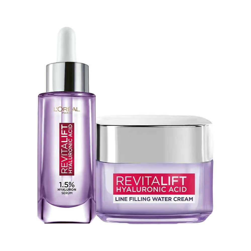 L'Oreal Paris Revitalift Hyaluronic Acid & Skin Barrier Boosting Duo | Grocsy