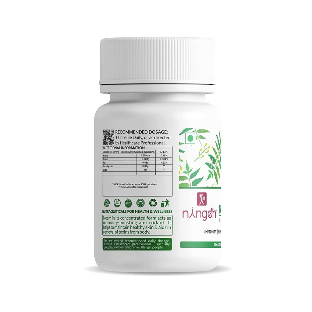 Ningen Neem Oil Capsules | Grocsy