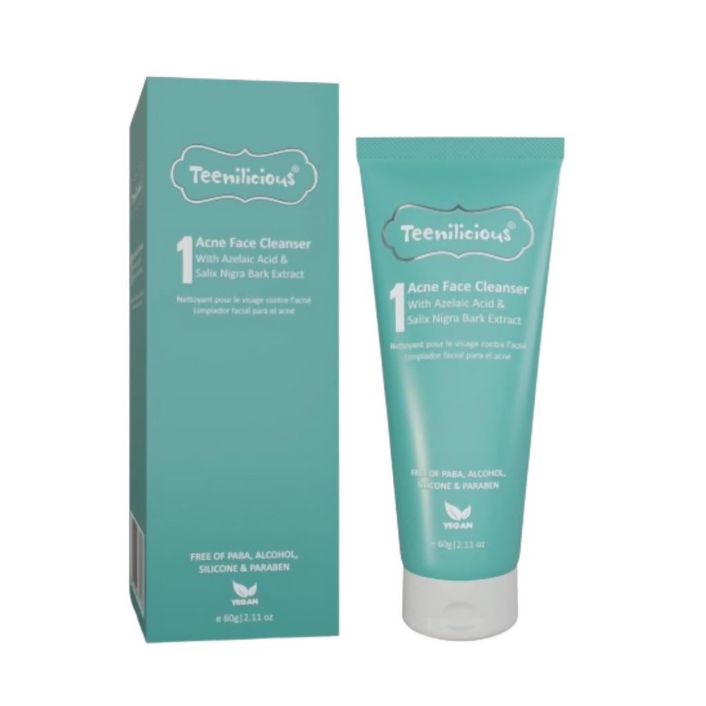Teenilicious Acne Face Cleanser With 0.5% Azelaic Acid And Tea Tree Oil | Grocsy