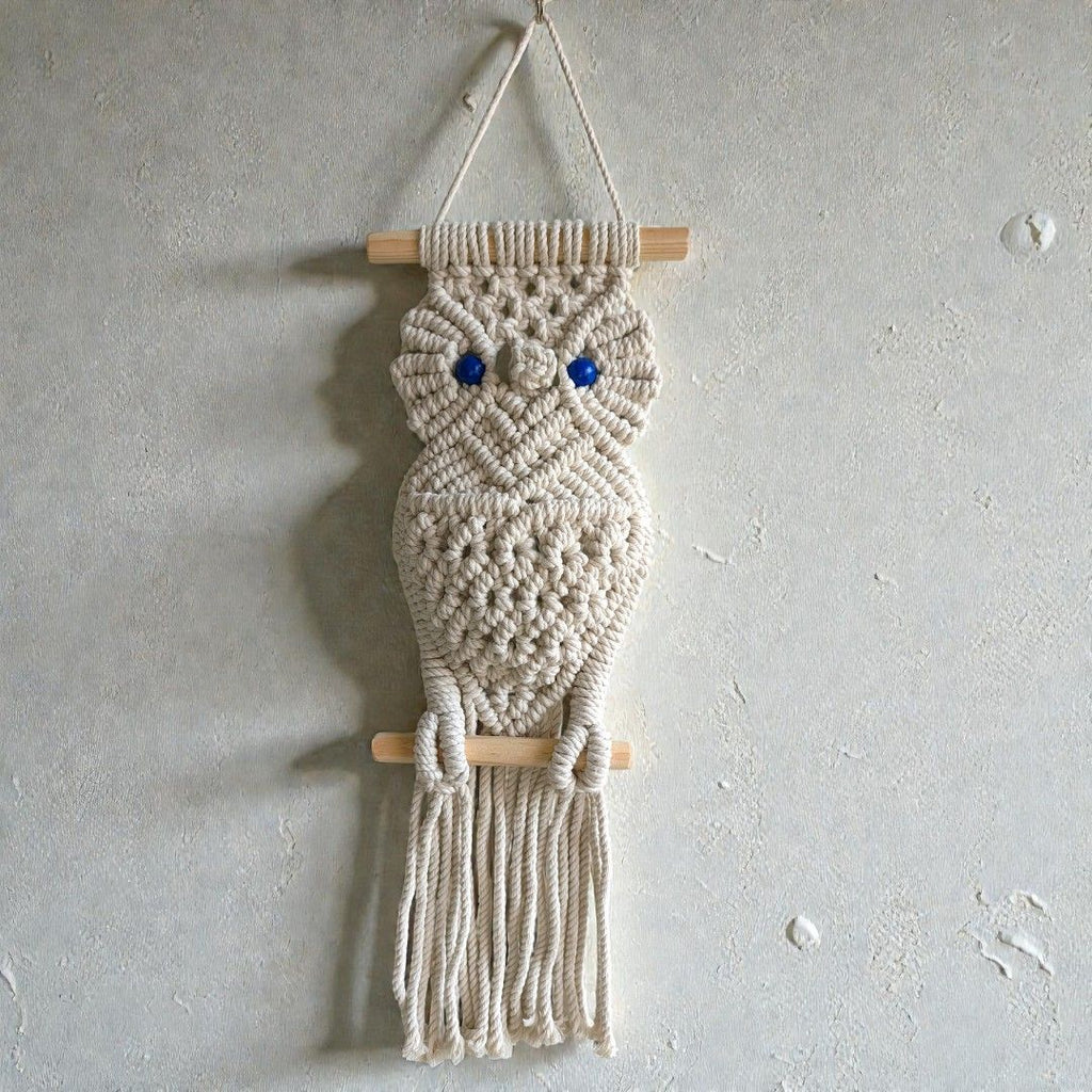 Sun Mun Decors Premium Macrame Owl | Grocsy