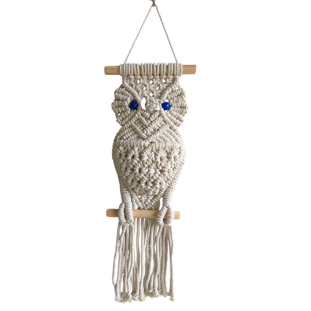 Sun Mun Decors Premium Macrame Owl | Grocsy