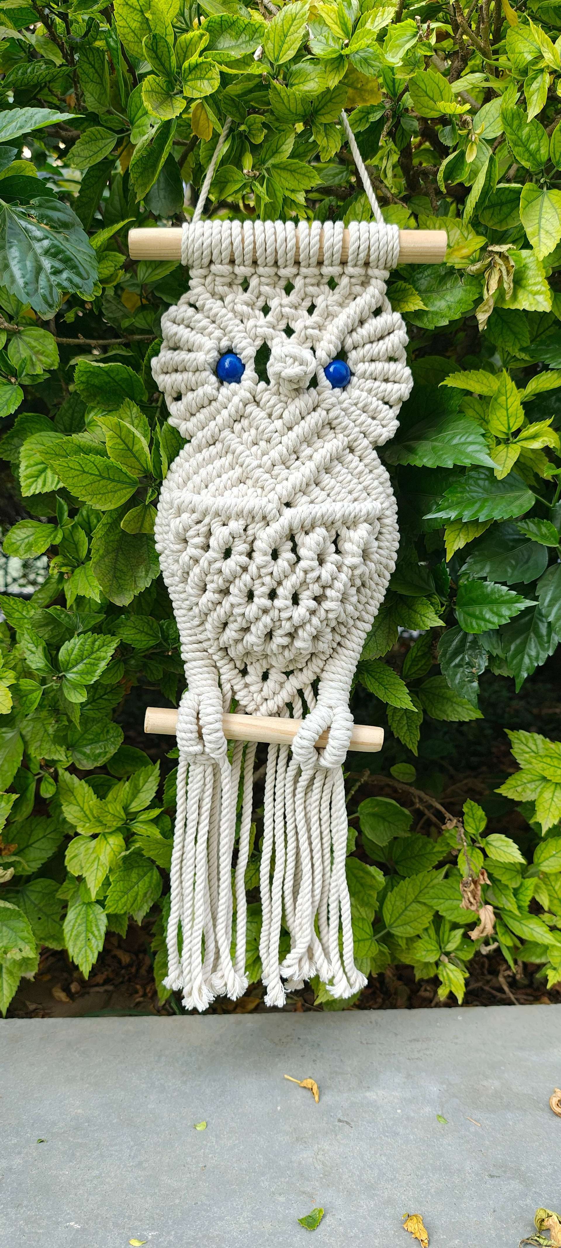 Sun Mun Decors Premium Macrame Owl | Grocsy