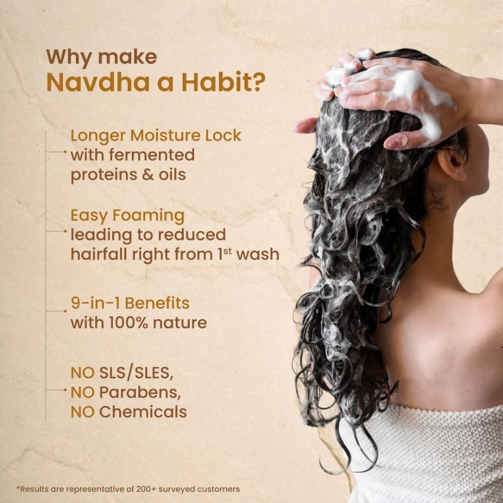 Nat Habit Curry Cider Navdha Shampoo | Grocsy